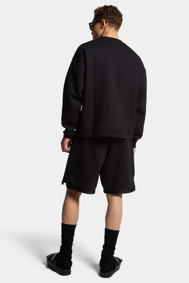 Dsquared2 Shorts Icon New Generation Big Boxer Sweat Shorts Black 8211 Men