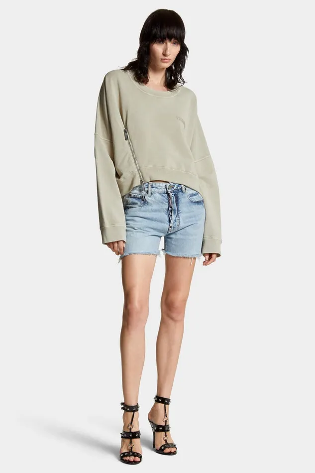 Dsquared2 Shorts Light Palm Beach Wash 642 Shorts Navy 8211 Women