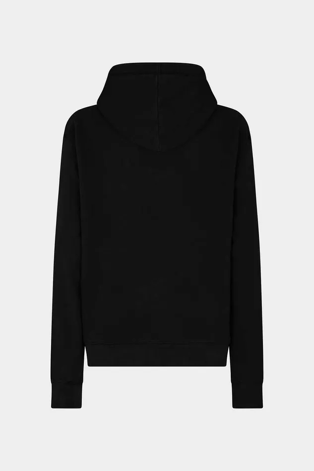 Dsquared2 Sweatshirts Eco Dyed Cool Hoodie Black 8211 Women