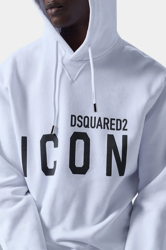 Dsquared2 Sweatshirts Icon Cool Fit Hoodie White 8211 Men