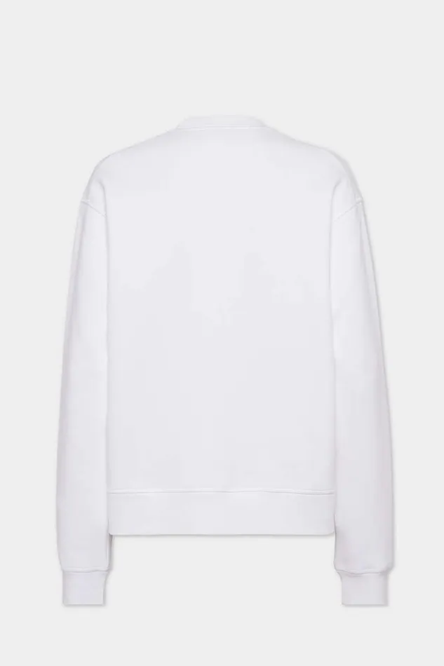 Dsquared2 Sweatshirts Icon New Generation Cool Fit Crewneck White 8211 Women