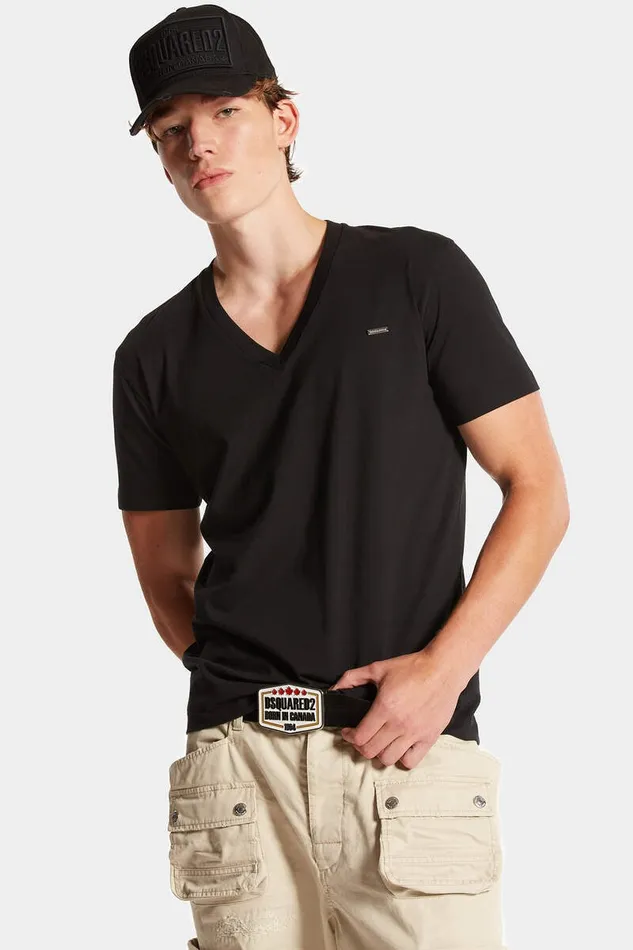 Dsquared2 TShirts and Polo Cool Fit V Neck TShirt Black 8211 Men