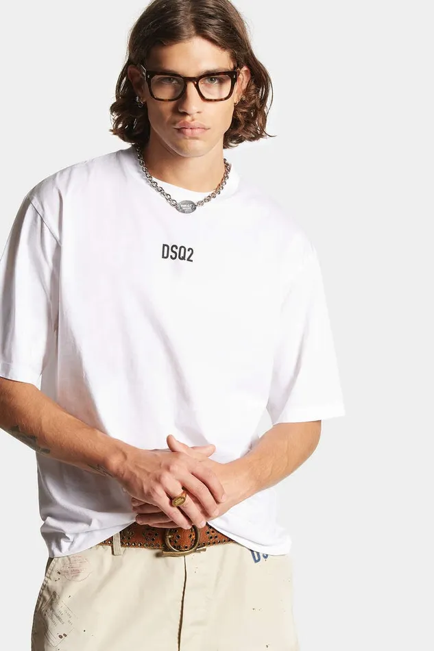 Dsquared2 TShirts and Polo Dsq2 Loose Fit TShirt White 8211 Men