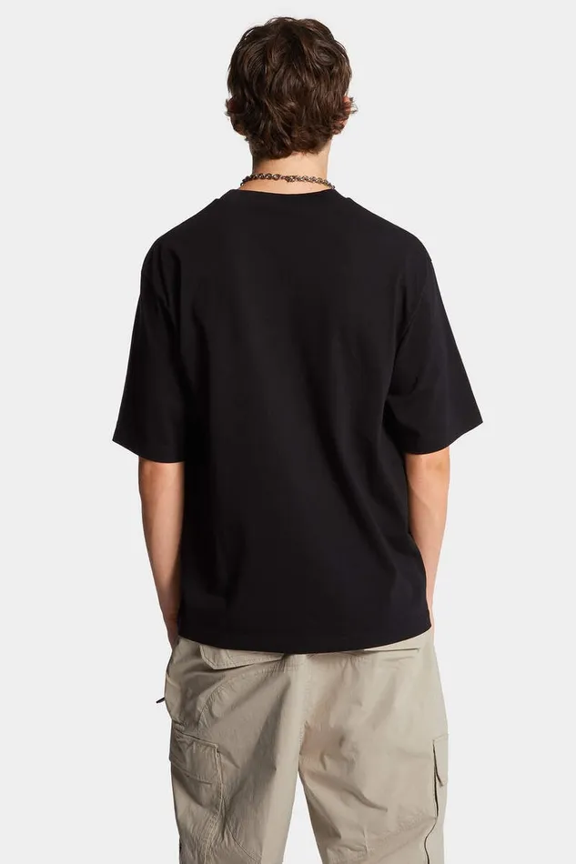 Dsquared2 TShirts and Polo Loose Fit Phys Ed TShirt Black 8211 Men