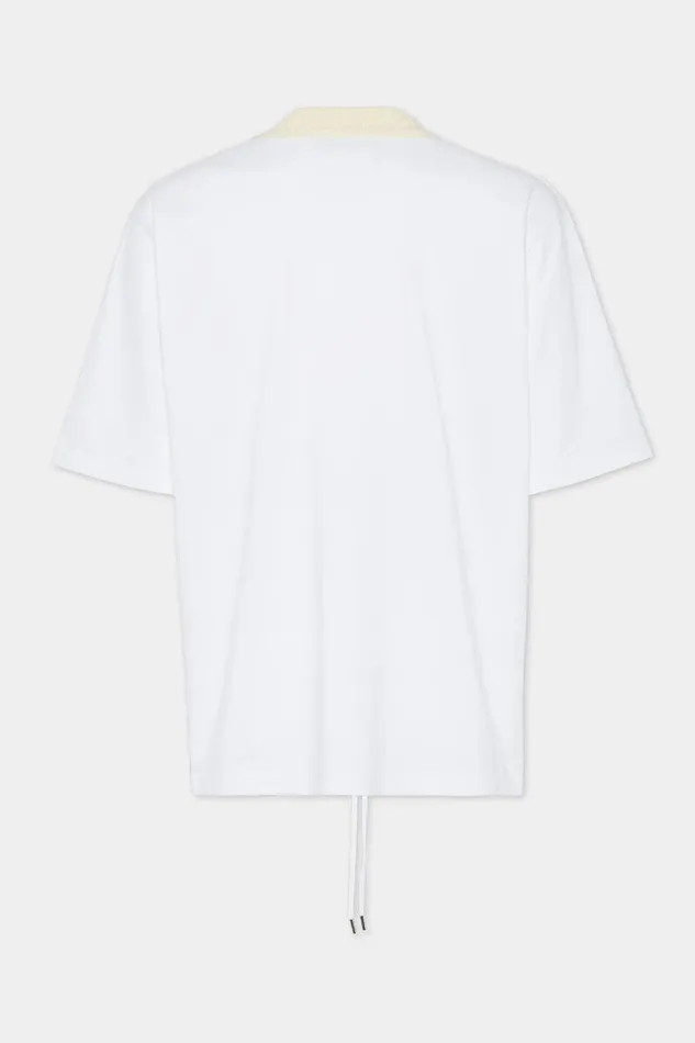 Dsquared2 TShirts and Polo Wash Loose Fit Drawstring Hem TShirt White 8211 Men