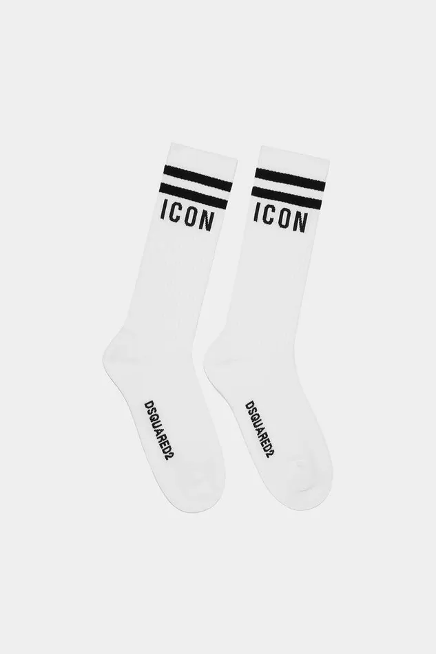 Dsquared2 Underwear Be Icon Socks White 8211 Men