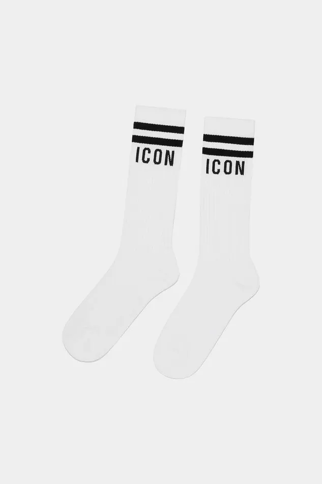 Dsquared2 Underwear Be Icon Socks White 8211 Men