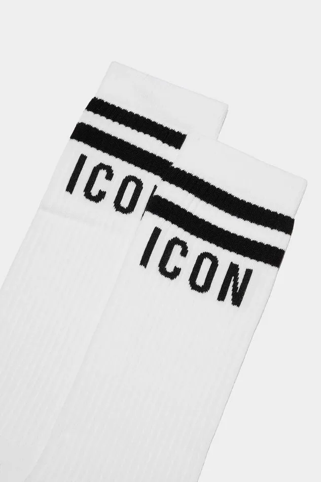 Dsquared2 Underwear Be Icon Socks White 8211 Men