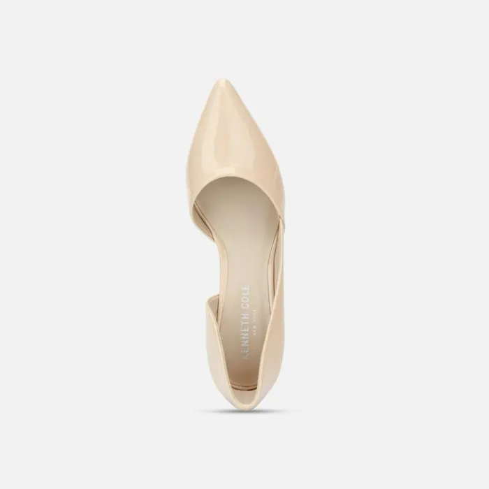 Ellis Patent Leather Wedge Pump Nude Women Kenneth Cole Heels
