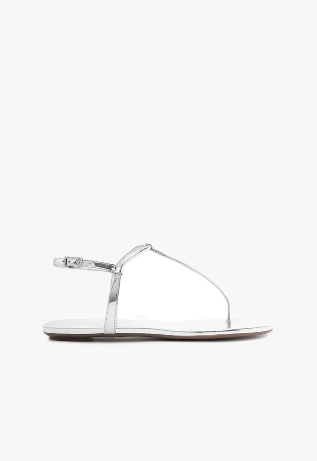 Elsha Flat Sandal Silver Women Schutz Shoes Flats