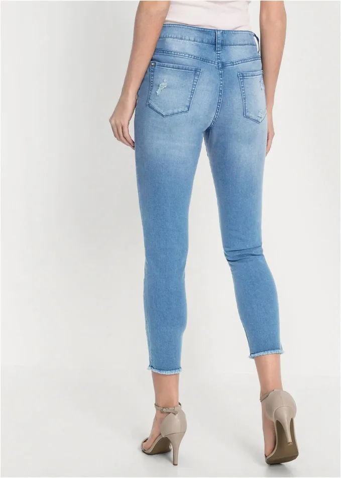 EMBROIDERED JEANS Light Wash Women VENUS Novelty Jeans