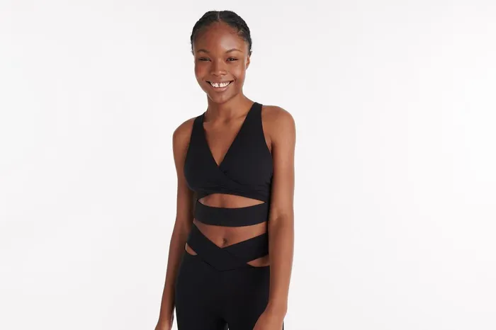 ERES Aime Marie Crop Top Bra Black Women Sports Bras