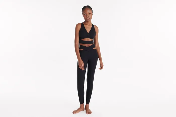 ERES Aime Marie Crop Top Bra Black Women Sports Bras