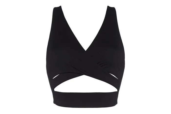 ERES Aime Marie Crop Top Bra Black Women Sports Bras