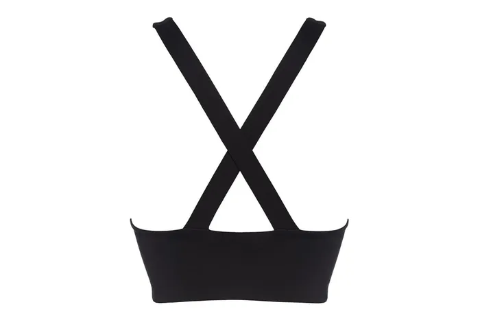 ERES Aime Marie Crop Top Bra Black Women Sports Bras