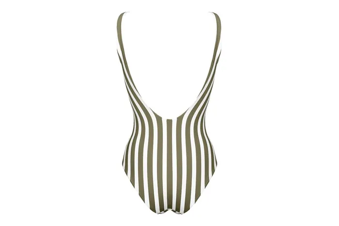 ERES Destino Tank OnePiece Olive VerteBlanc Women OnePiece Swimsuits