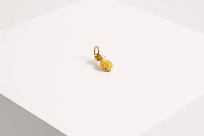 ERES Goossens X Eres Ananas Hoop Earring Jewellery Laiton Dore Women Beachwear and Accessories