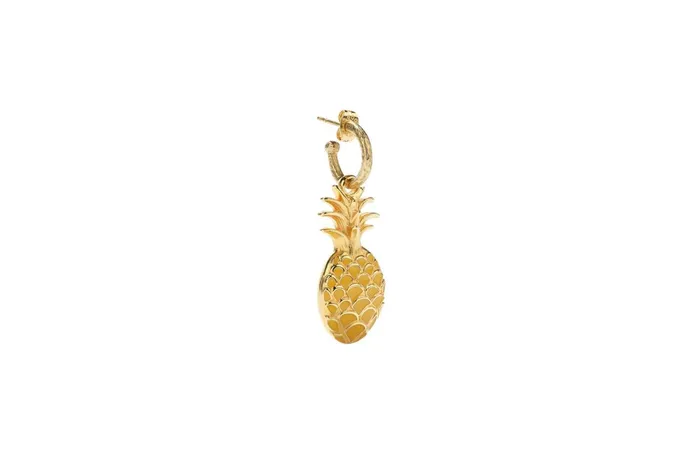 ERES Goossens X Eres Ananas Hoop Earring Jewellery Laiton Dore Women Beachwear and Accessories
