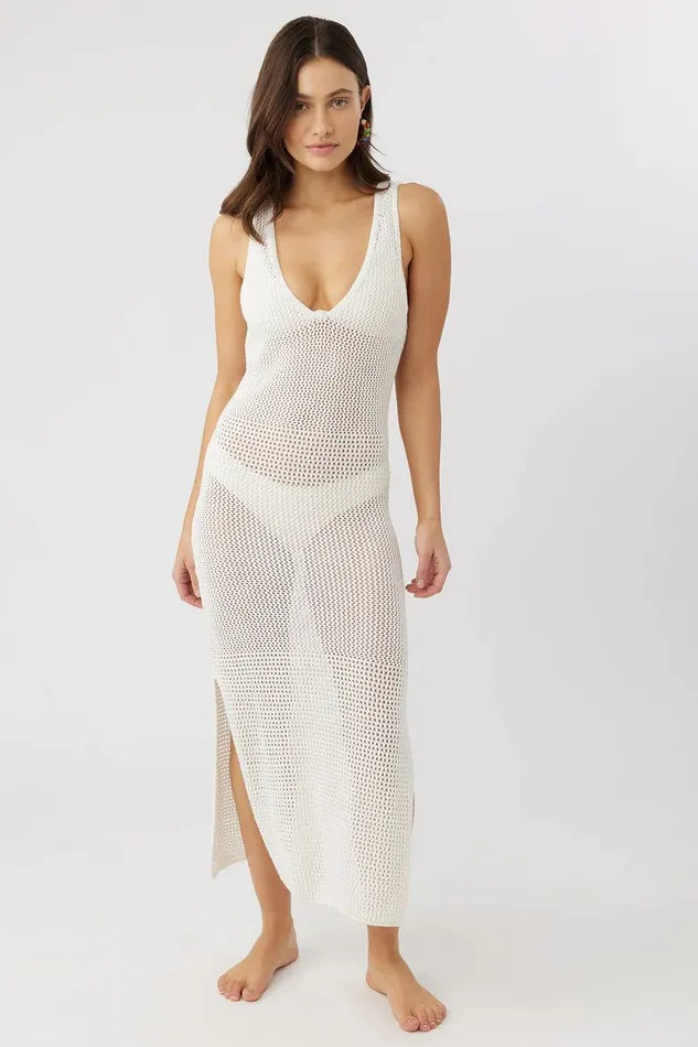 ERIN CROCHET MIDI COVERUP Vanilla Women O039NEILL Swim