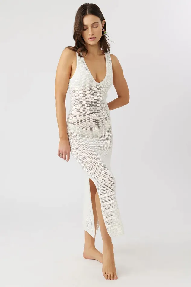 ERIN CROCHET MIDI COVERUP Vanilla Women O039NEILL Swim