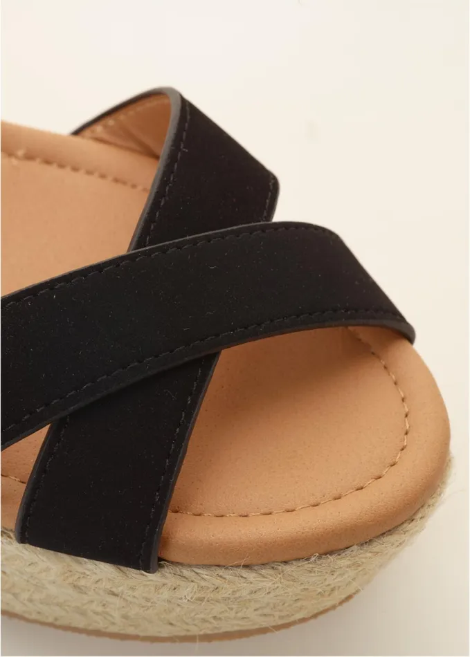 ESPADRILLE PLATFORM WEDGES Black Women VENUS Casual