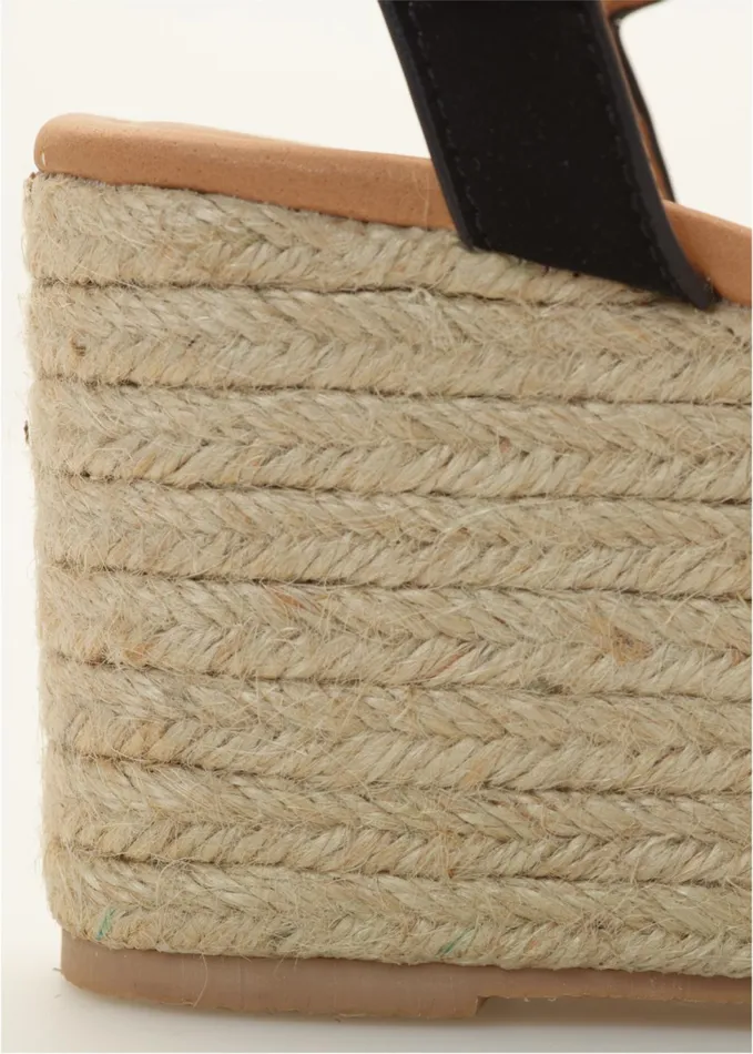 ESPADRILLE PLATFORM WEDGES Black Women VENUS Casual