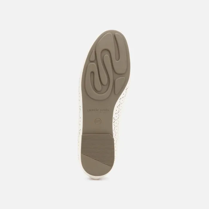 Eugene Perforated Ballet Flat White Women Kenneth Cole Flats