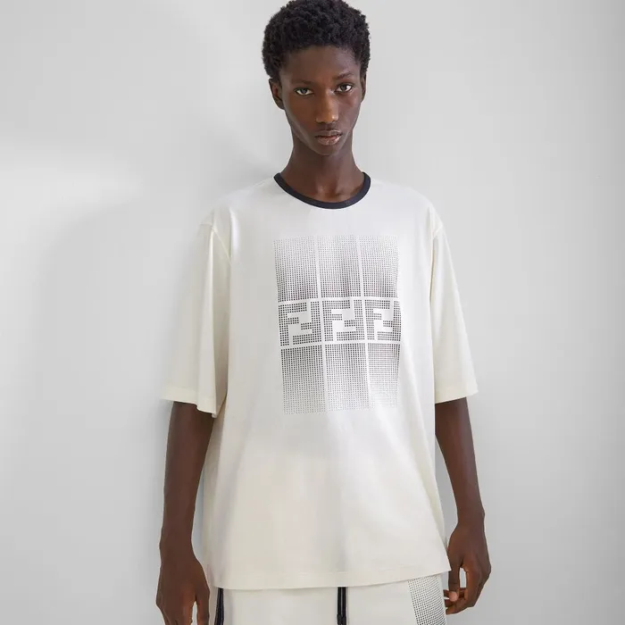 Fendi Activewear TShirt White Cotton Tshirt 8211 Men