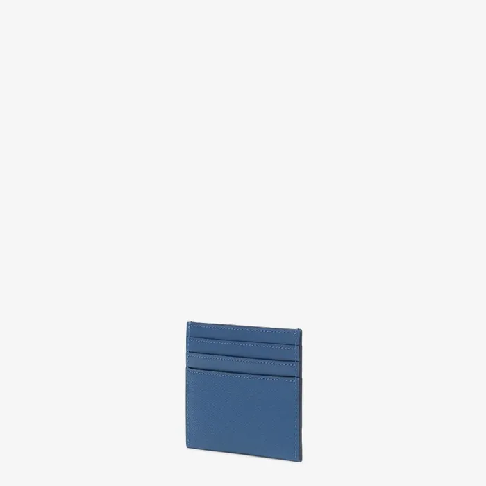 Fendi Card Holders FF Diamonds Card Case Blue Leather Flat Card Holder 8211 Women