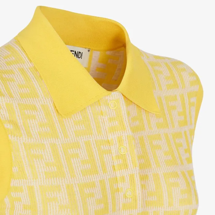 Fendi Dresses and Jumpsuits Dress Golden Yellow FF Cotton Dress 8211 Women