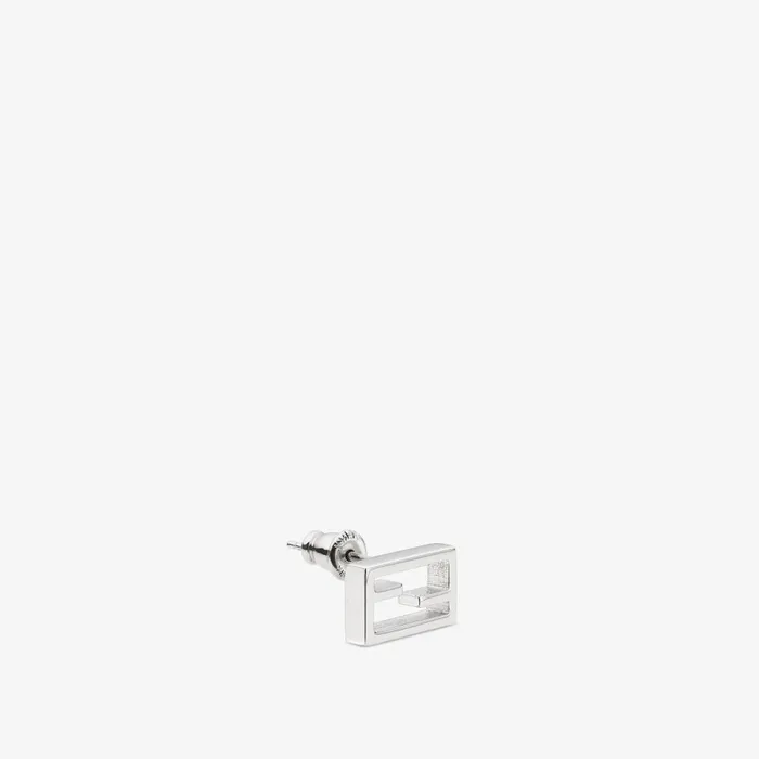 Fendi Earrings Baguette Earring Silvercolored Earring 8211 Men