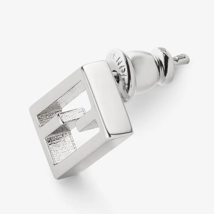 Fendi Earrings Baguette Earring Silvercolored Earring 8211 Men