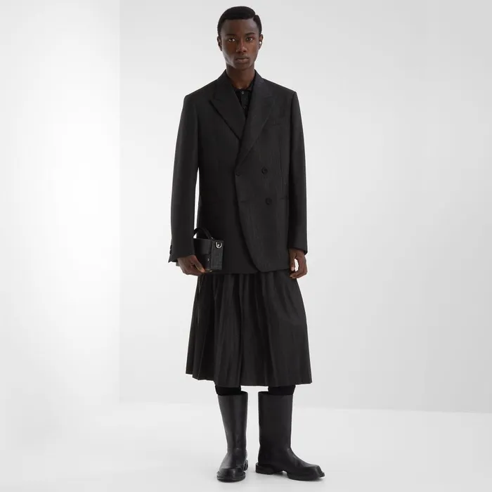 Fendi Jackets and Suits Jacket Black Wool And Lurex Gabardine Blazer 8211 Men