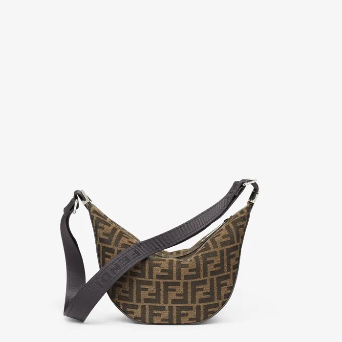 Fendi Messenger Bags FF Jacquard Fendi Melon Small Brown FF Jacquard Bag 8211 Men