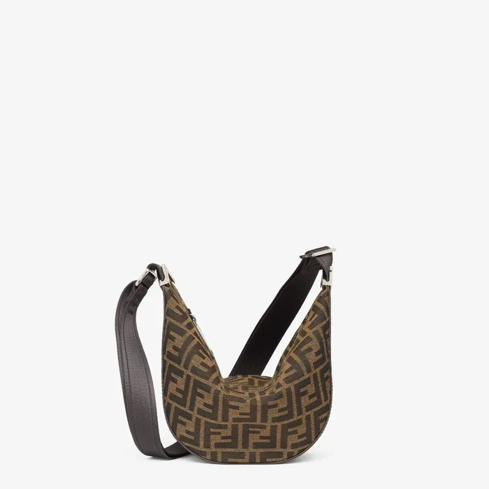 Fendi Messenger Bags FF Jacquard Fendi Melon Small Brown FF Jacquard Bag 8211 Men