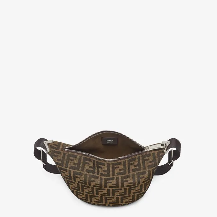 Fendi Messenger Bags FF Jacquard Fendi Melon Small Brown FF Jacquard Bag 8211 Men