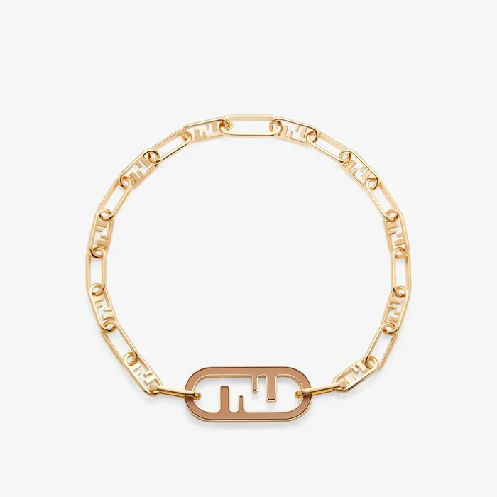Fendi Necklaces Fendi O039Lock Choker Goldcolored Metal And Beige Leather Choker 8211 Women Fendi Necklaces Fendi O039Lock Choker Goldcolored Metal And Beige Leather Choker 8211 Women