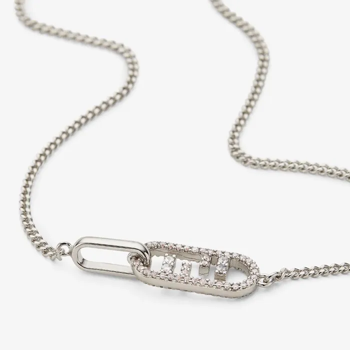 Fendi Necklaces OLock Necklace Silvercolored Necklace 8211 Women
