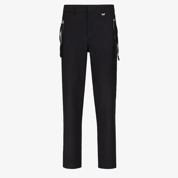 Fendi Pants and Shorts Pants Black Cotton Pants 8211 Men