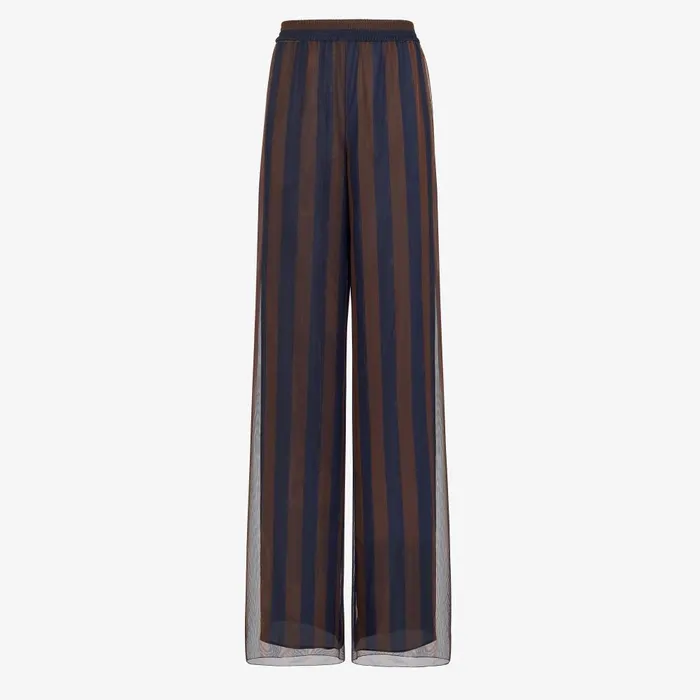 Fendi Pants and Shorts Pants Brown Pequin Tulle Pants 8211 Women