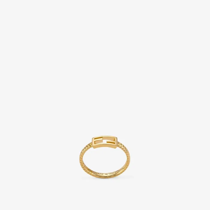 Fendi Rings Baguette Ring Goldcolored Ring 8211 Women
