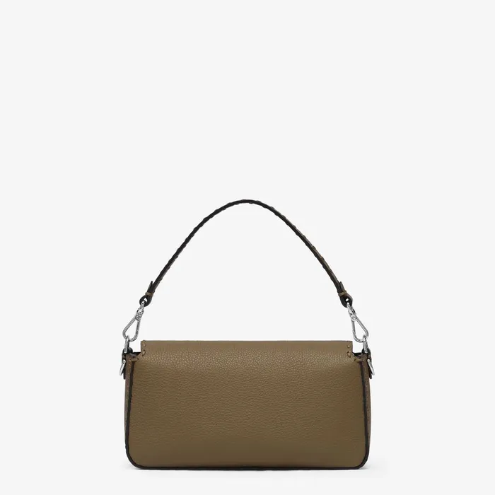 Fendi Shoulder and Crossbody Bags Baguette Green Selleria Bag With 612nbsphandsewn Topstitches 8211 Women