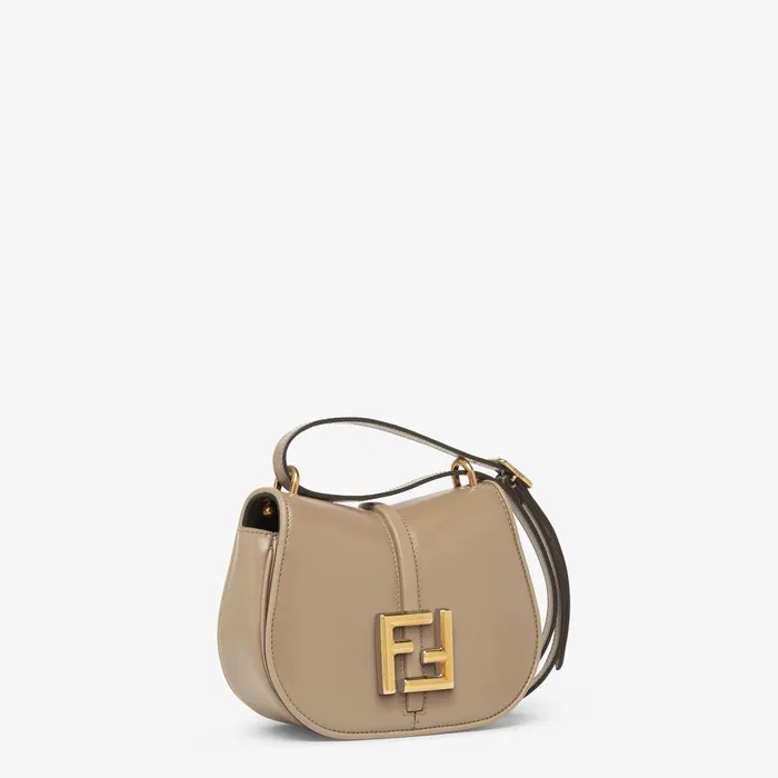 Fendi Shoulder and Crossbody Bags Cmon Mini Dove Gray Smooth Leather And Fullgrain Leather Bag 8211 Women