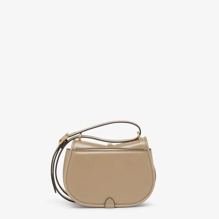 Fendi Shoulder and Crossbody Bags Cmon Mini Dove Gray Smooth Leather And Fullgrain Leather Bag 8211 Women