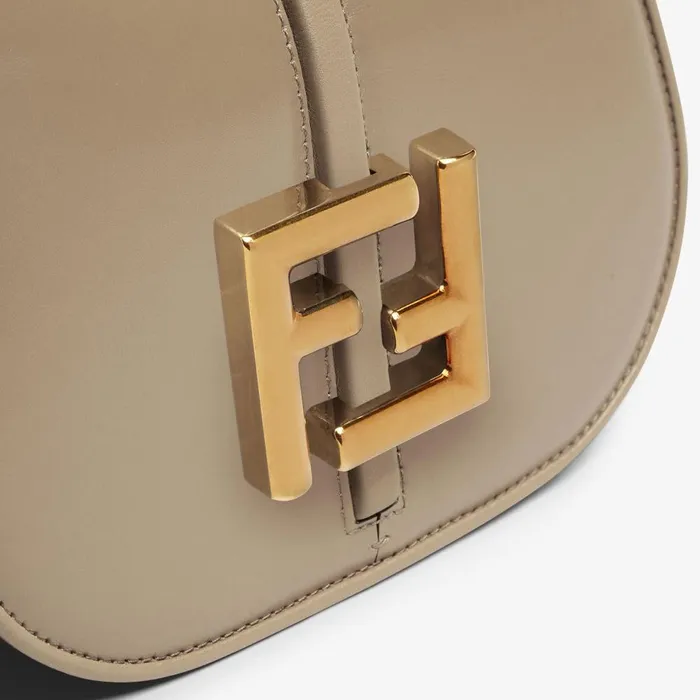 Fendi Shoulder and Crossbody Bags Cmon Mini Dove Gray Smooth Leather And Fullgrain Leather Bag 8211 Women