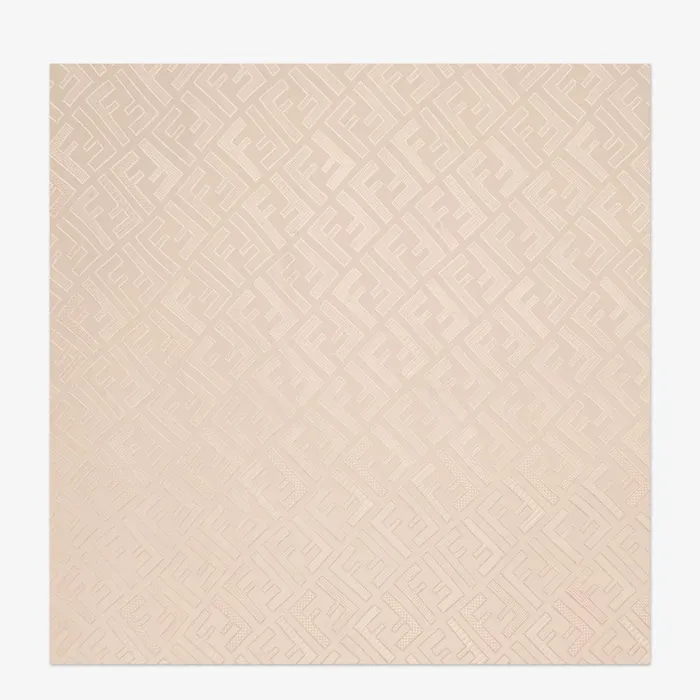 Fendi Silk Scarves Signature Stole Stole In Pink Silk 8211 Women