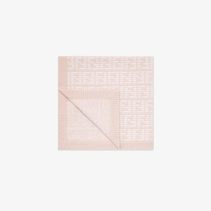 Fendi Strollers and Accessories Baby Blanket Cashmere Blanket With Pink Logo 8211 Kids