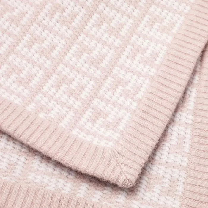 Fendi Strollers and Accessories Baby Blanket Cashmere Blanket With Pink Logo 8211 Kids