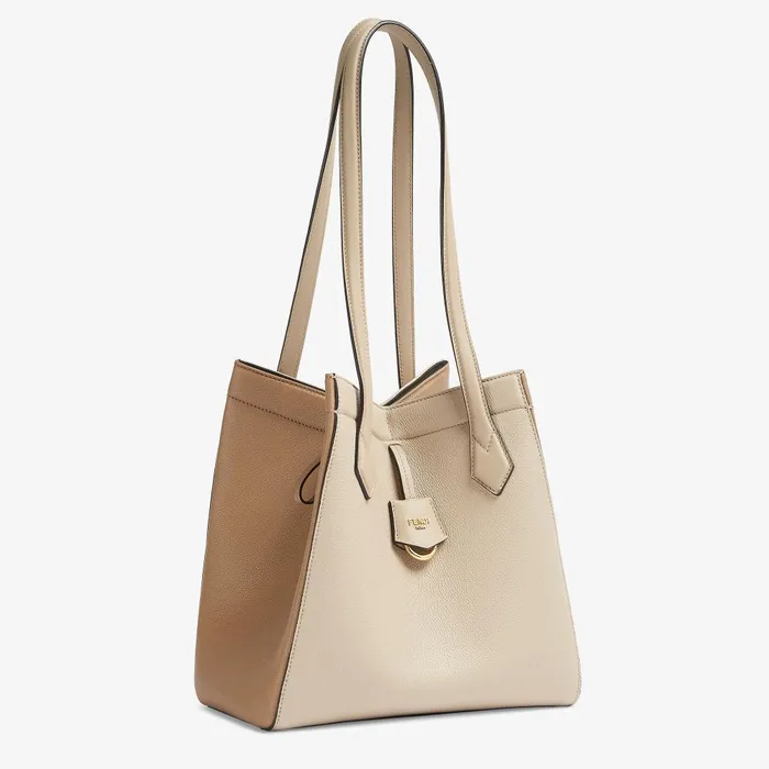 Fendi Tote Bags Fendi Origami Medium Beige Twotone Leather Bag That Can Be Transformed 8211 Women