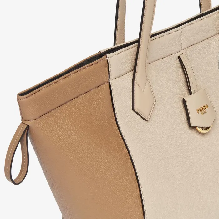 Fendi Tote Bags Fendi Origami Medium Beige Twotone Leather Bag That Can Be Transformed 8211 Women